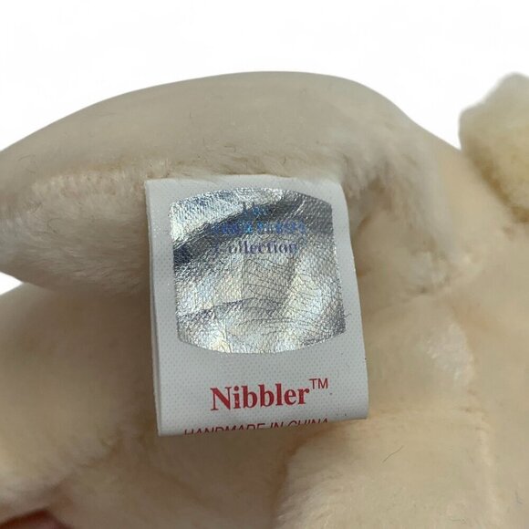 TY Beanie Babies "Nibbler" The Bunny 8" Plush Toy Collectible 1999 NWT - Picture 3 of 6